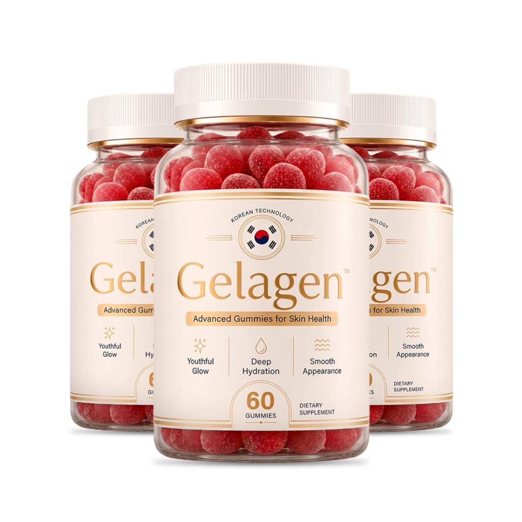 Gelagen™ skin health gummies — 3 bottles